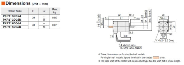 Schrittmotor PKP213D05A-114